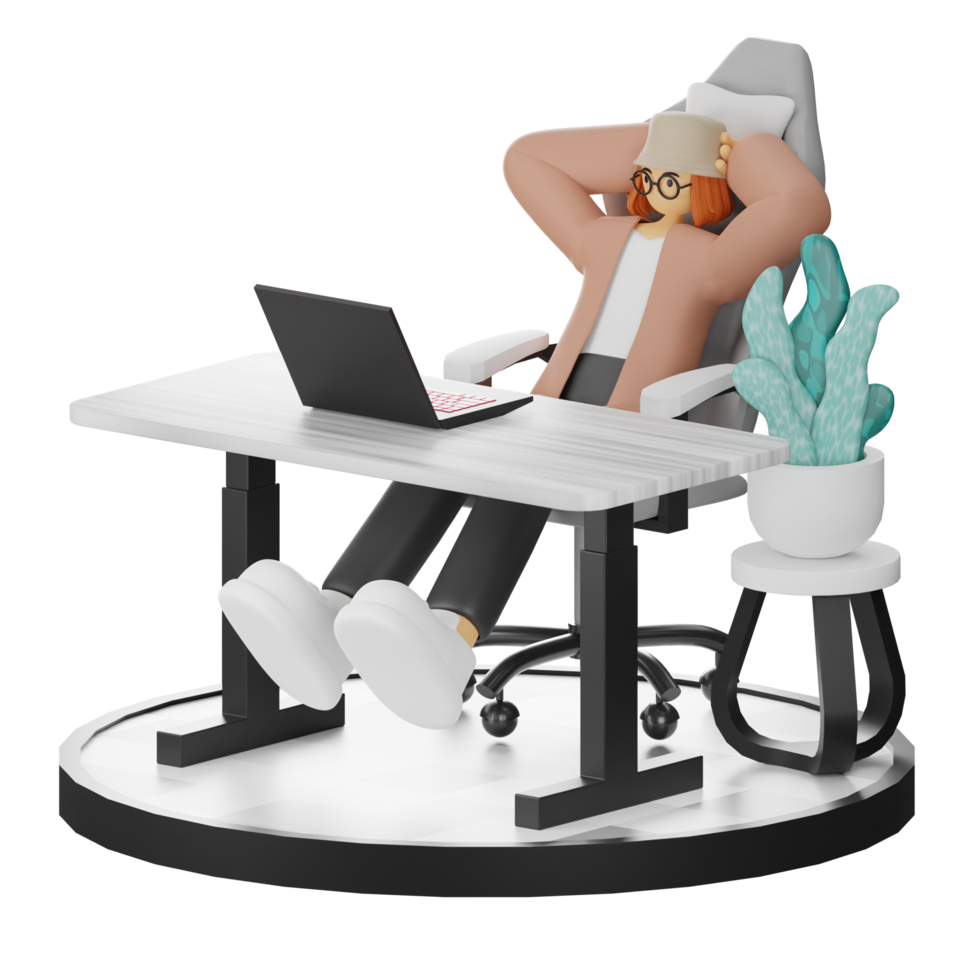 3d Illustration Enhancing Work Life with Your Computer or Laptop png