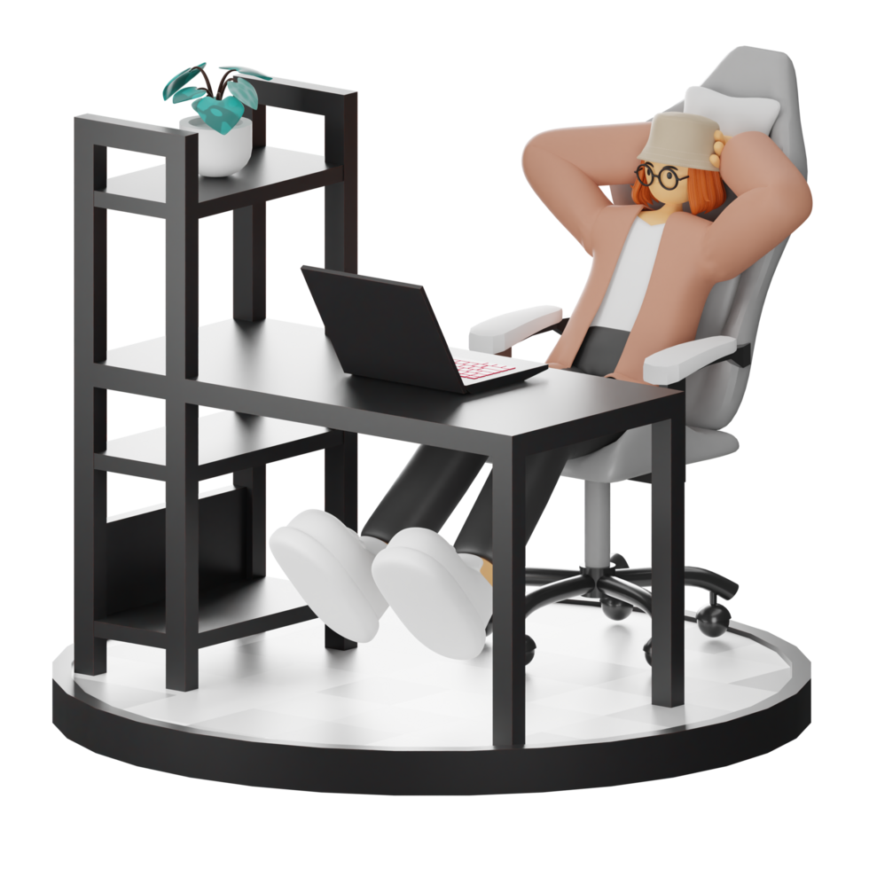 3d Illustration Enhancing Work Life with Your Computer or Laptop png