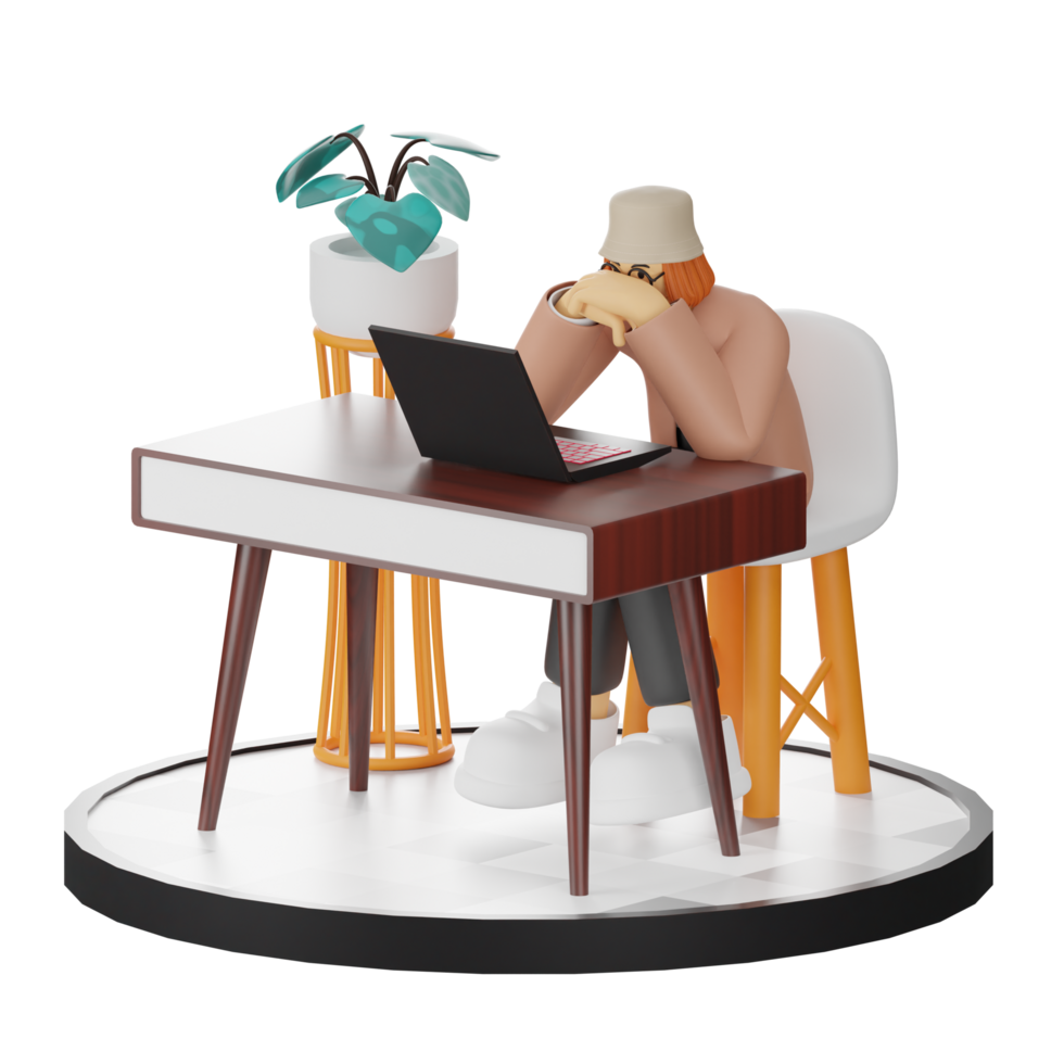 3d Illustration Enhancing Work Life with Your Computer or Laptop png