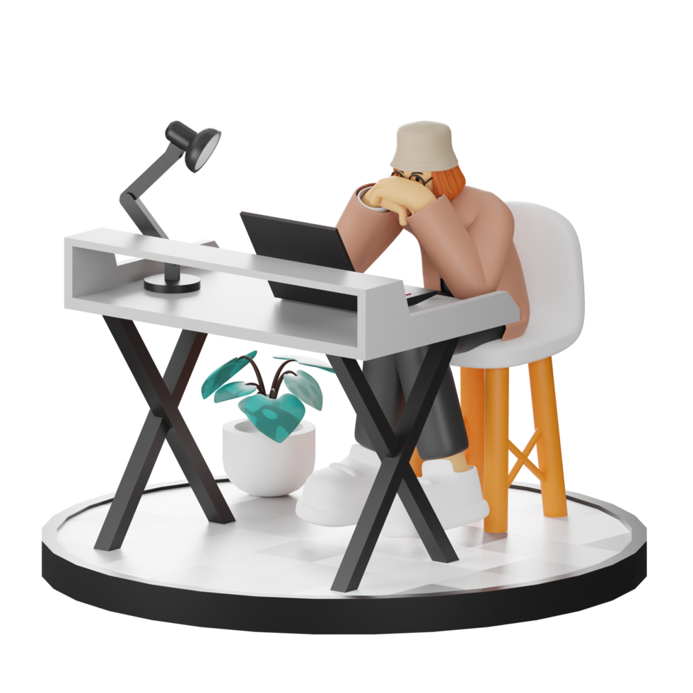 3d Illustration Enhancing Work Life with Your Computer or Laptop png