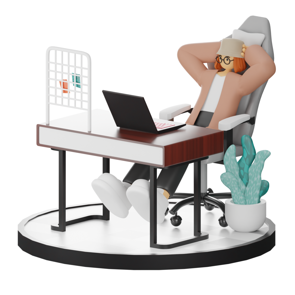 3d Illustration Enhancing Work Life with Your Computer or Laptop png