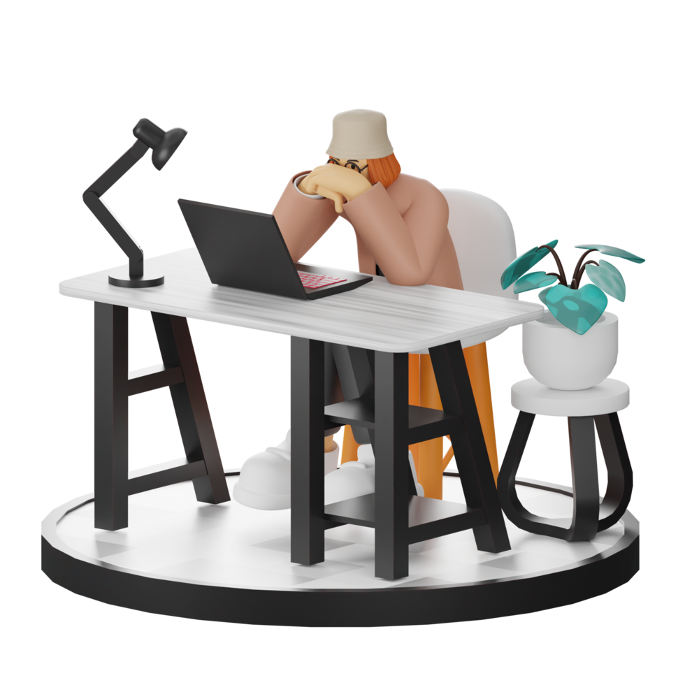 3d Illustration Enhancing Work Life with Your Computer or Laptop png
