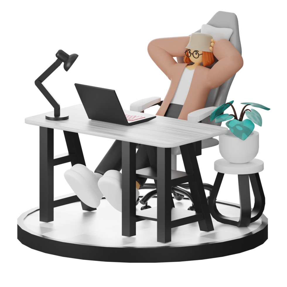 3d Illustration Enhancing Work Life with Your Computer or Laptop png