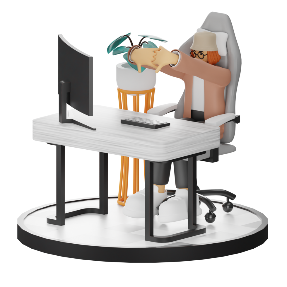 3d Illustration Enhancing Work Life with Your Computer or Laptop png