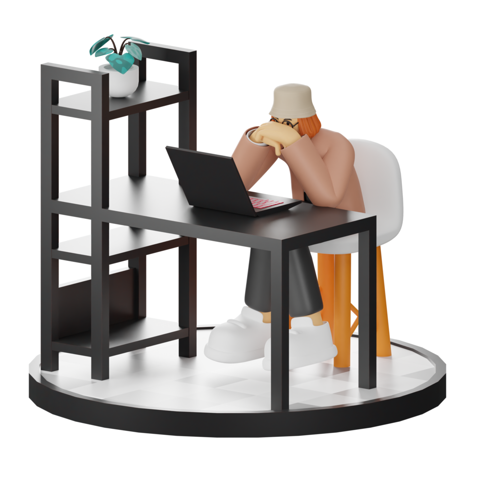 3d Illustration Enhancing Work Life with Your Computer or Laptop png