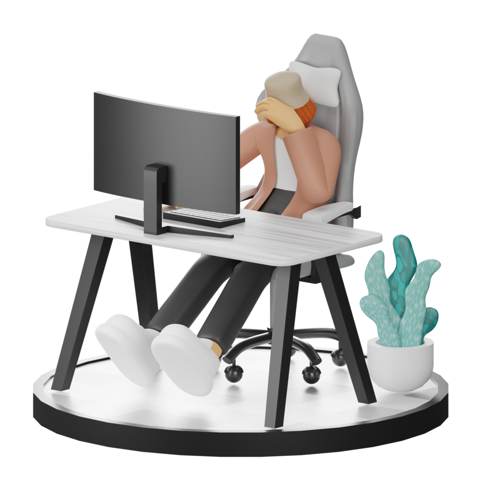 3d Illustration Enhancing Work Life with Your Computer or Laptop png