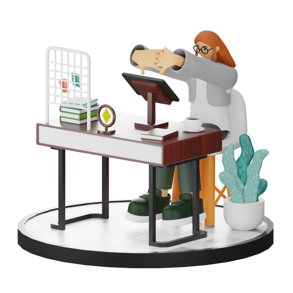 3D Illustrations of Digital Artistic Expression png