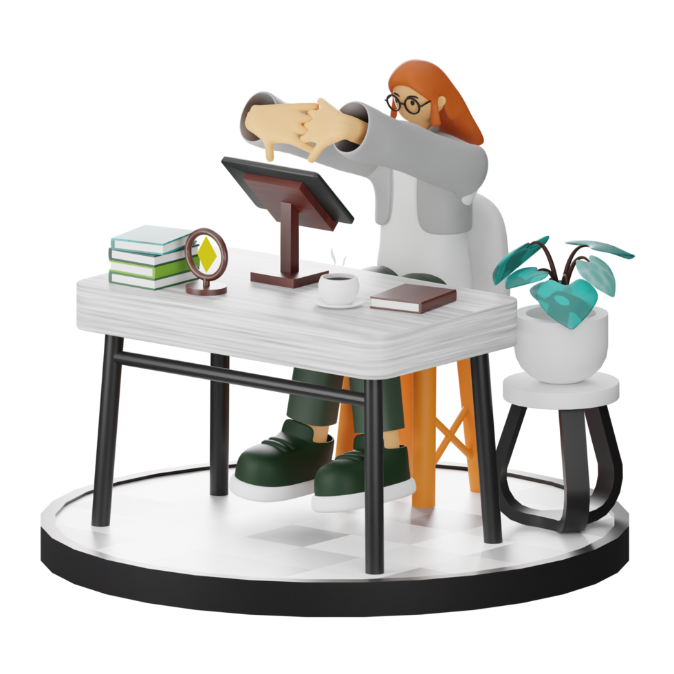 3D Illustrations of Digital Artistic Expression png