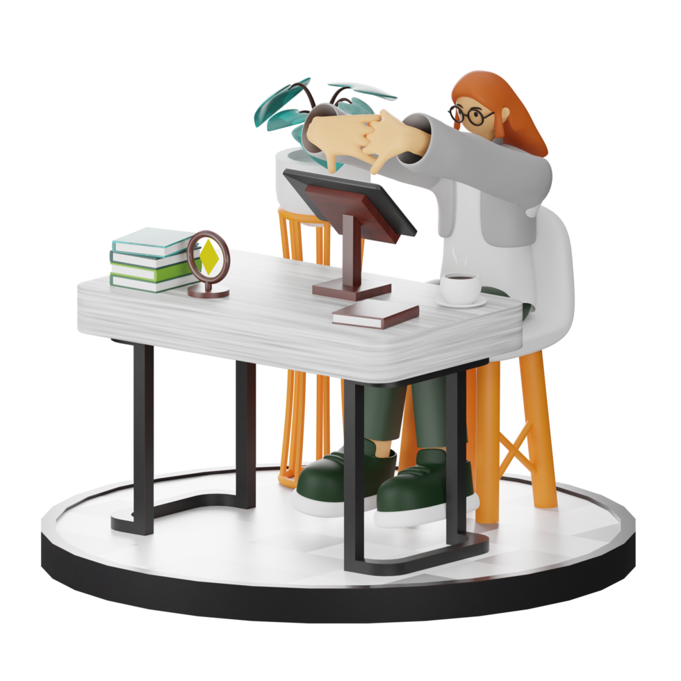 3D Illustrations of Digital Artistic Expression png