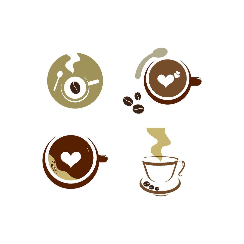 coffee logo template vector
