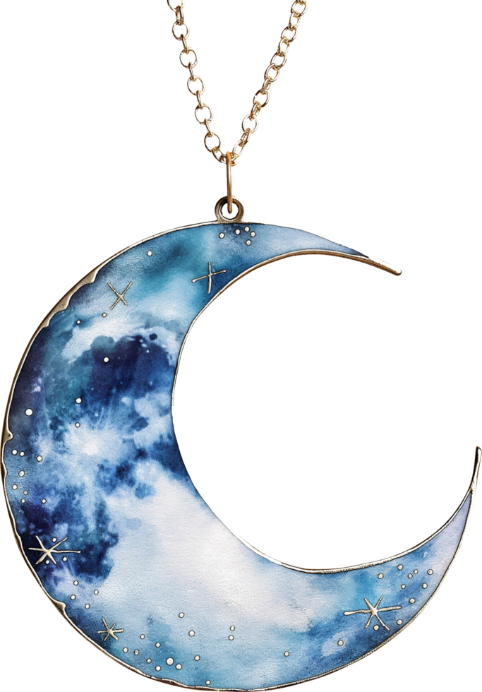 Moon themed jewelry png