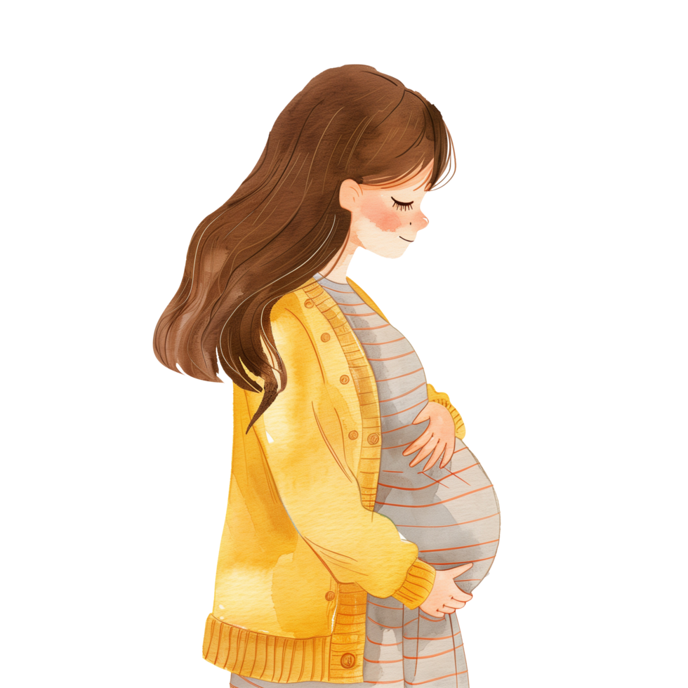 cute Nauseous Pregnant Mother png