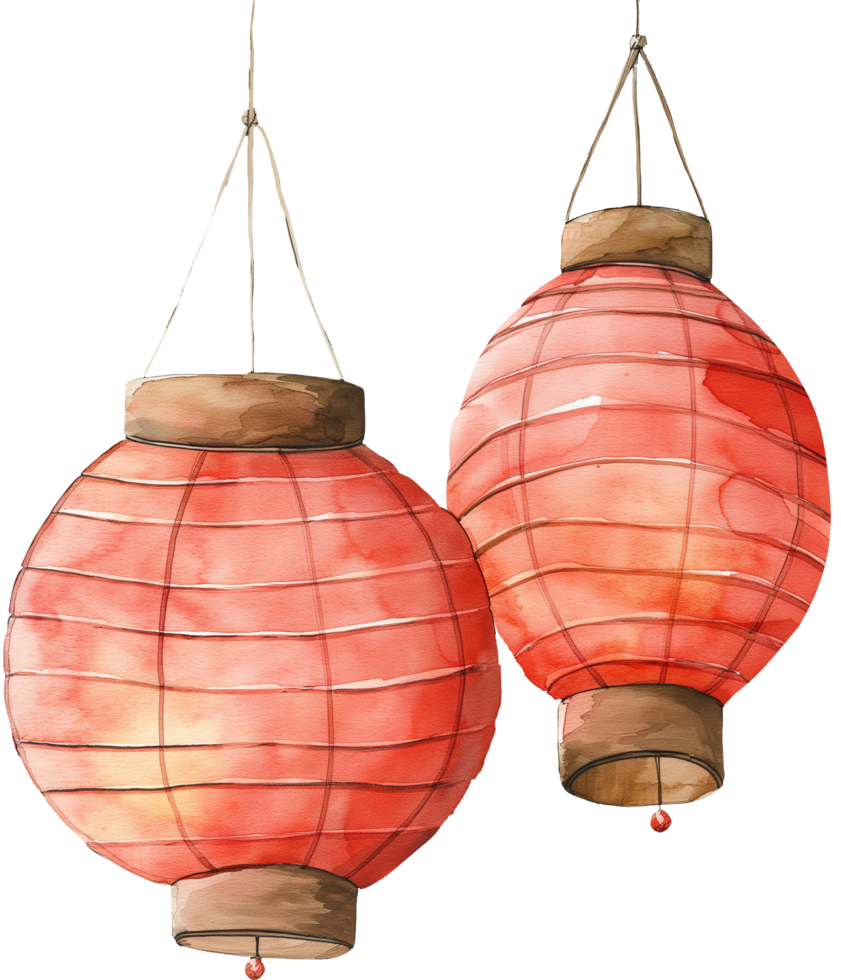 Traditional Chinese lanterns png