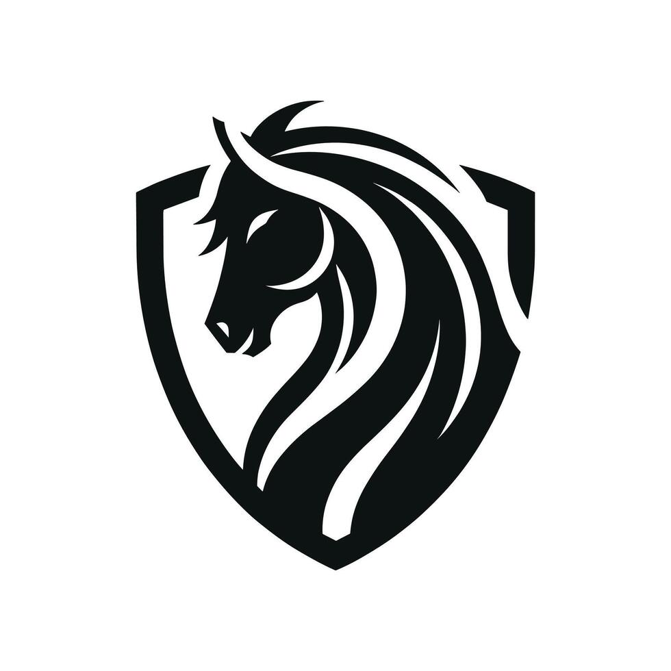 Horse head logo vector