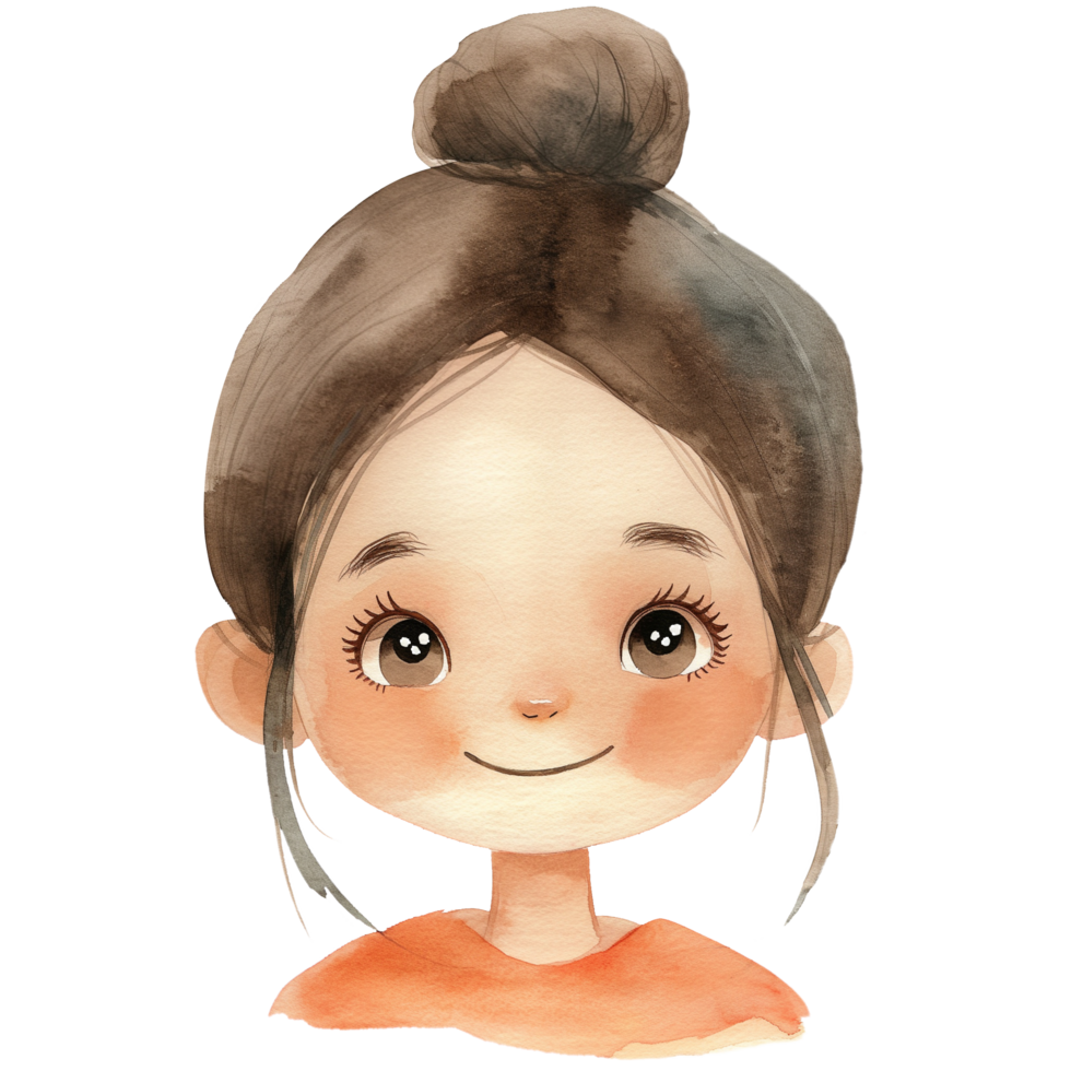 Cute An icon of a mother face with a smile png
