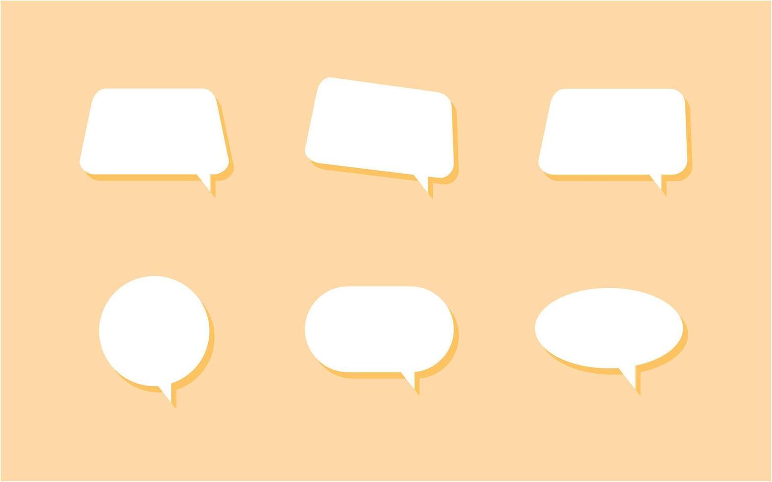 Pack of speech bubble design vector