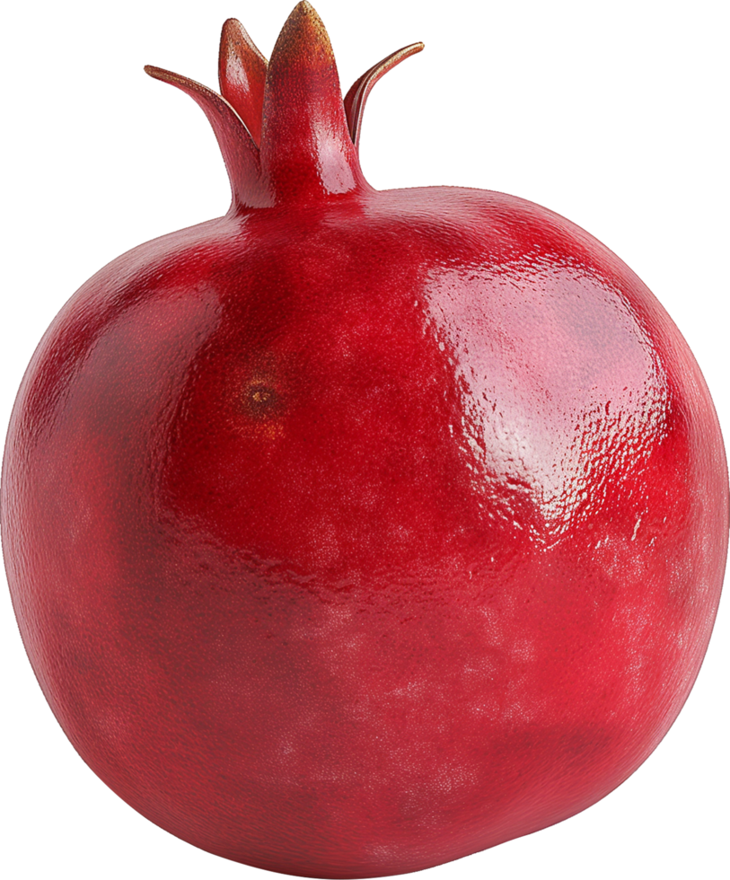 Red Pomegranate fruit isolated on a transparent background png