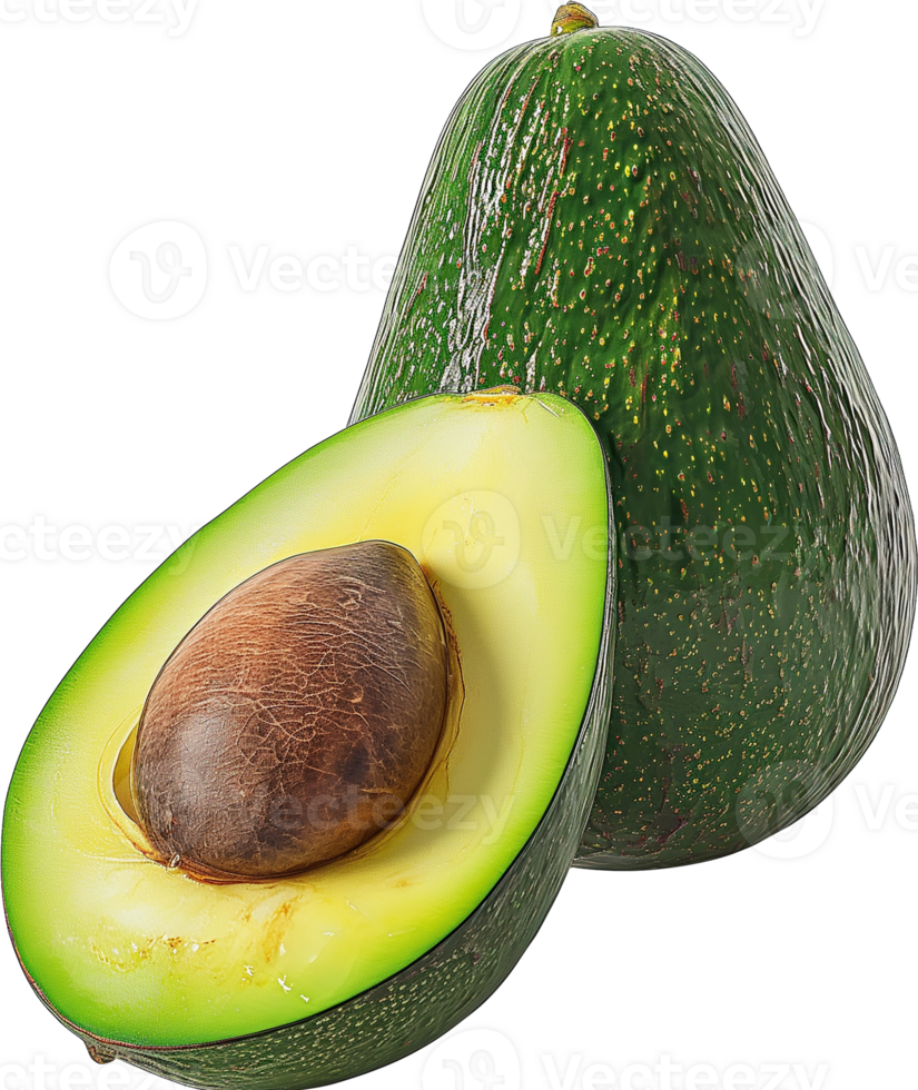 Delicious Avocado fruit isolated on a transparent background png