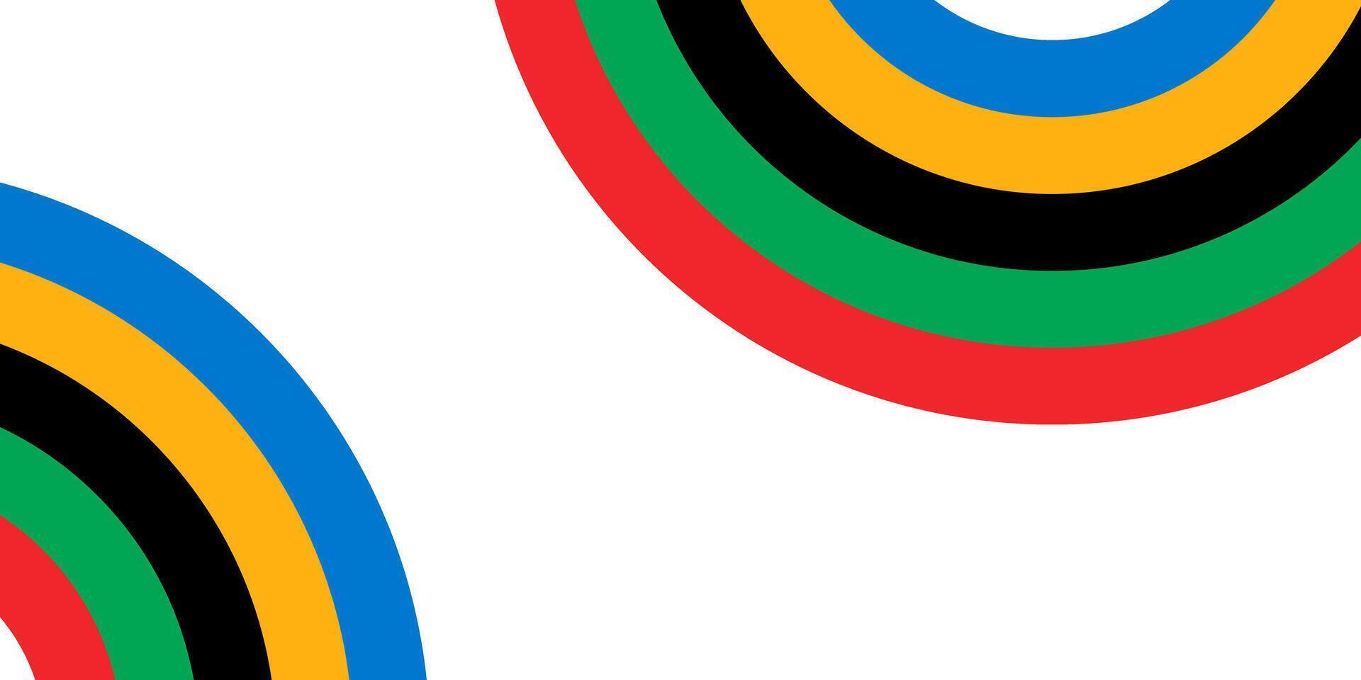 Colorful banner background, olympic games, copy space for text. illustration vector