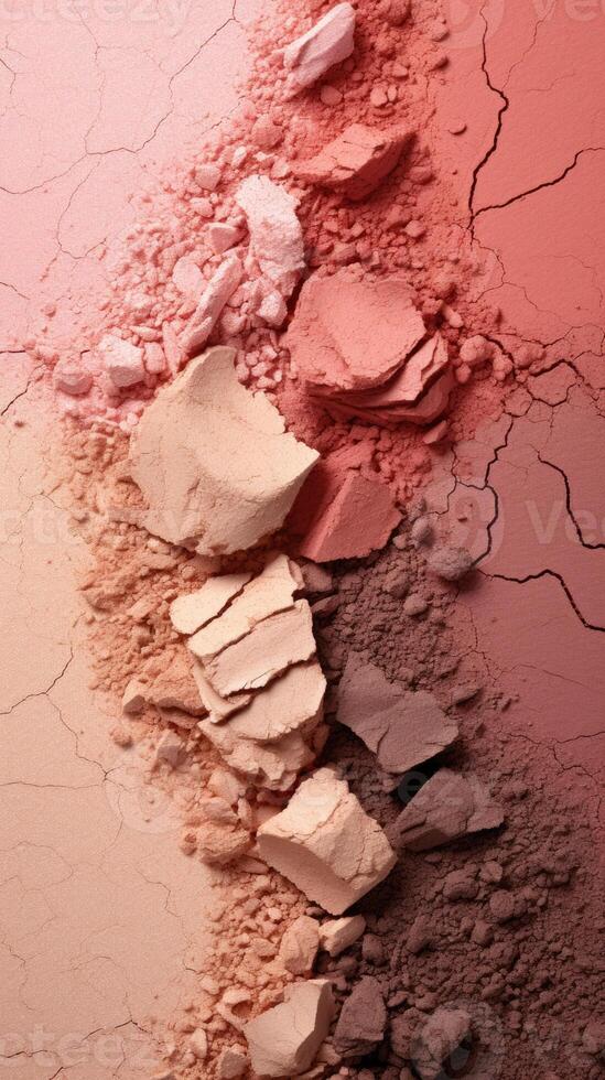 cosmetic powder makeup blush eye shadow, ai photo