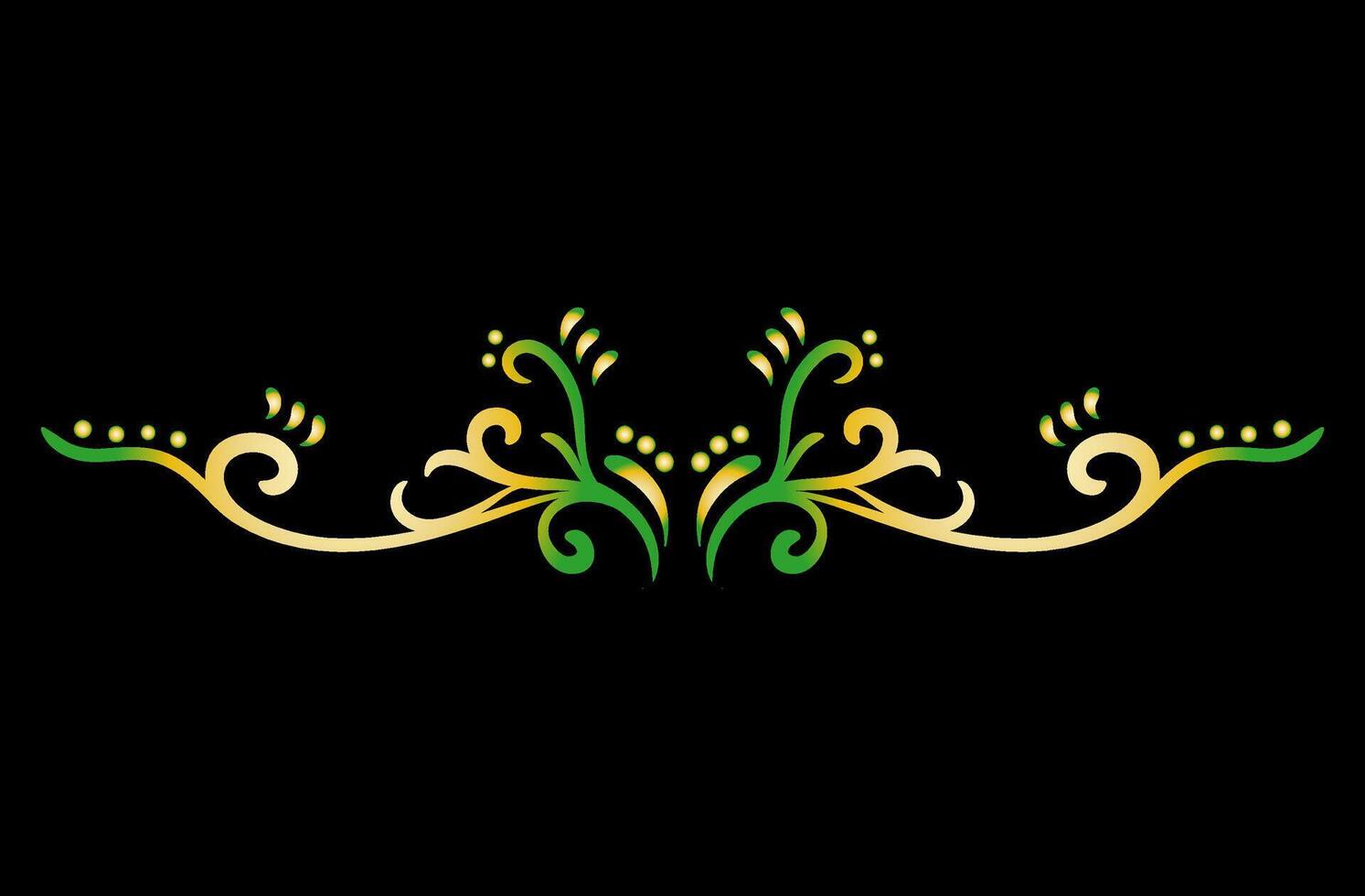 Art deco floral curls and swirls Ornamental elements dividers or headers Decorative Vintage line borders or frames in geometric victorian style elegant vintage design antique bordering vector