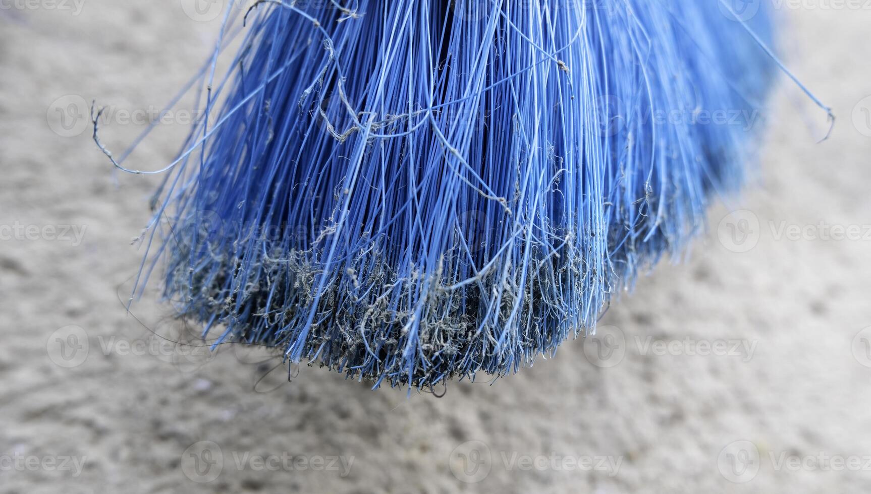 Old dirty broom photo