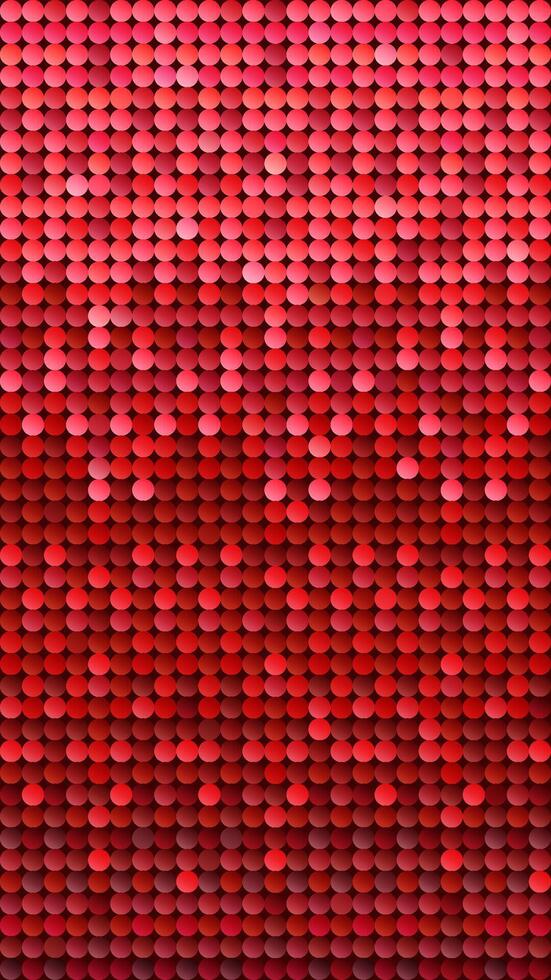 Red Sequin Vertical Background, Shiny Glitter Backdrop, Simple Seamless Pattern. vector