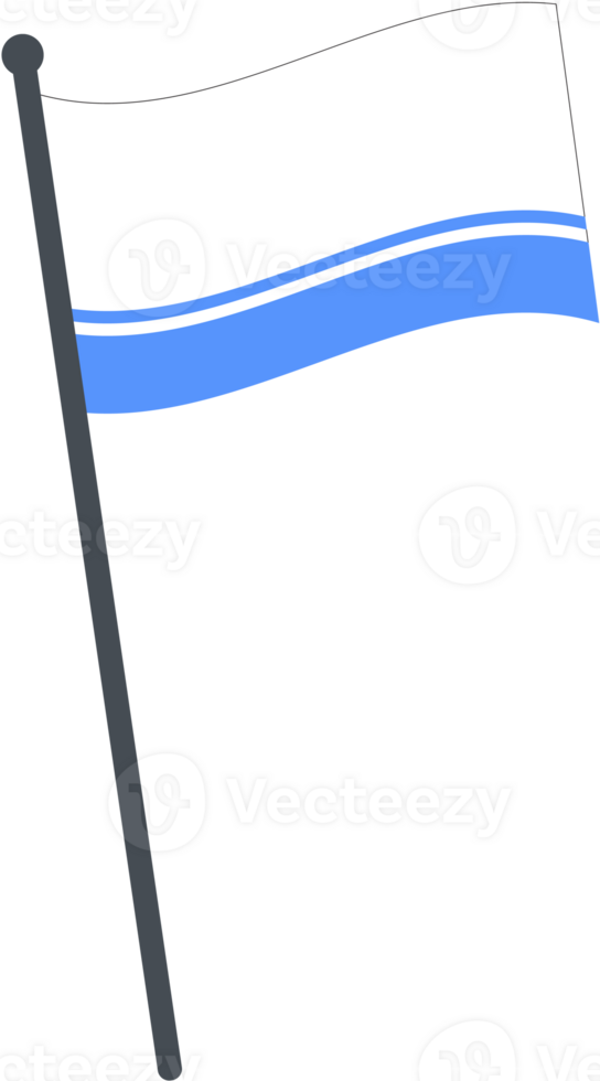 Altai Republic flag waving on pole. national flag pole transparent. png