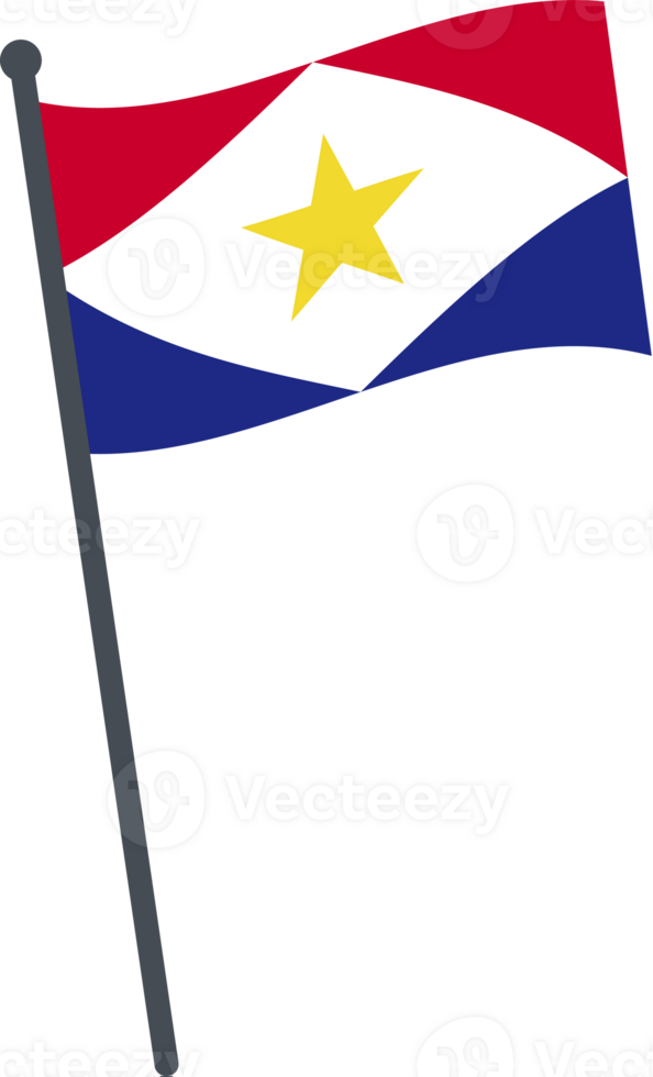 saba bandera ondulación en polo. nacional bandera polo transparente. png