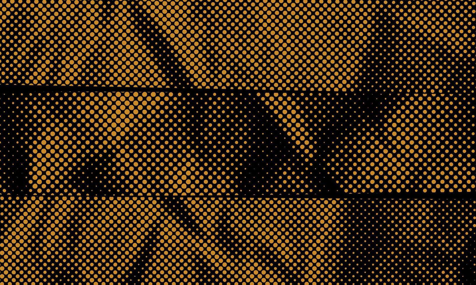 Abstract Rough Distressed Yellow Dotted Halftone Retro Paper Spilled Ink Print Texture Filter with Dark Background vector