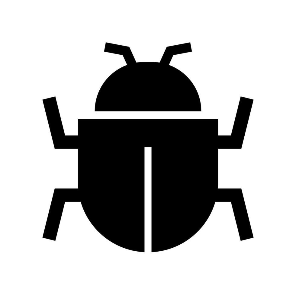 Bug silhouette icon. Insect icon. vector