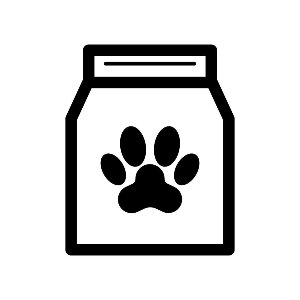 Simple dog food icon. Pet food. vector