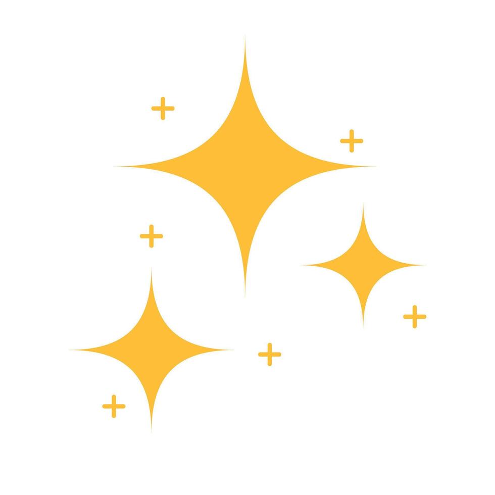Glitter icon. Clean effect icon. vector
