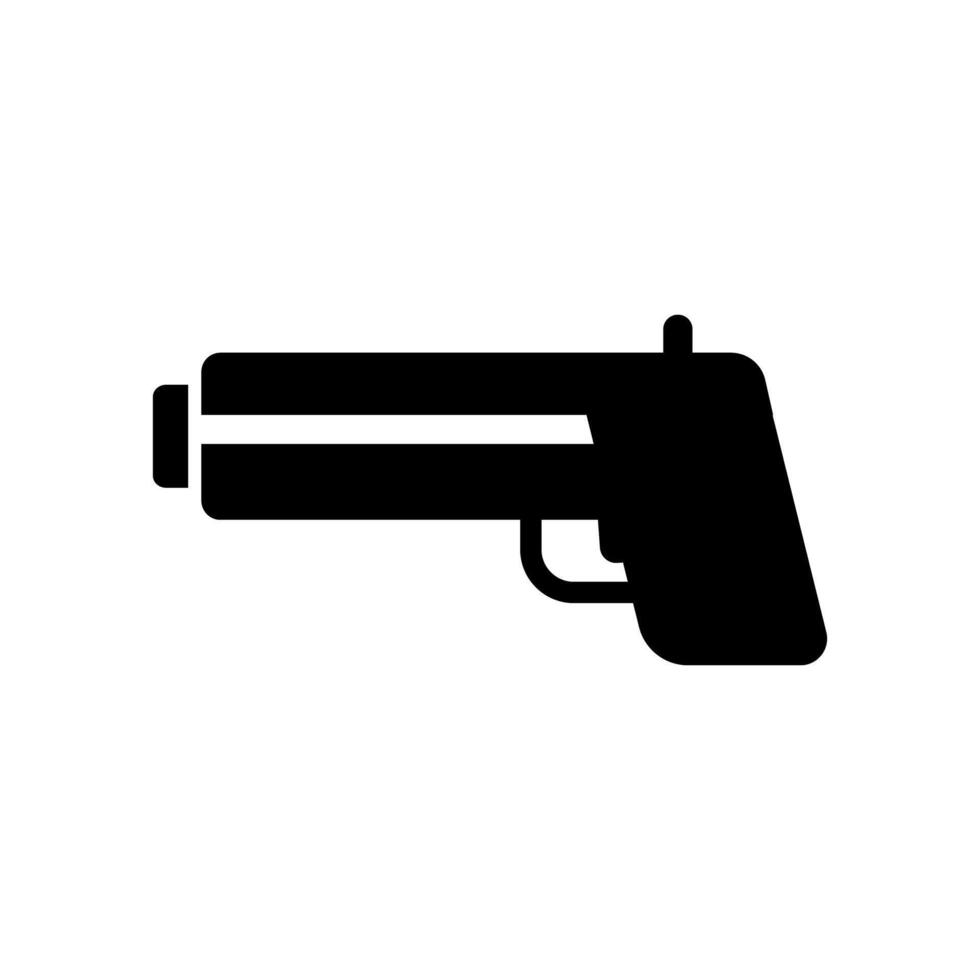 Pistol gun icon. Shooting and weapon. vector