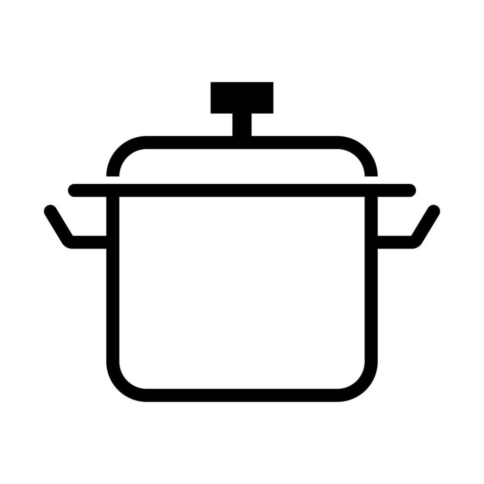Simple pot icon. Cooking. vector