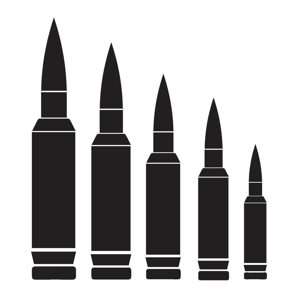 bullet ammunition illustration symbol design vector