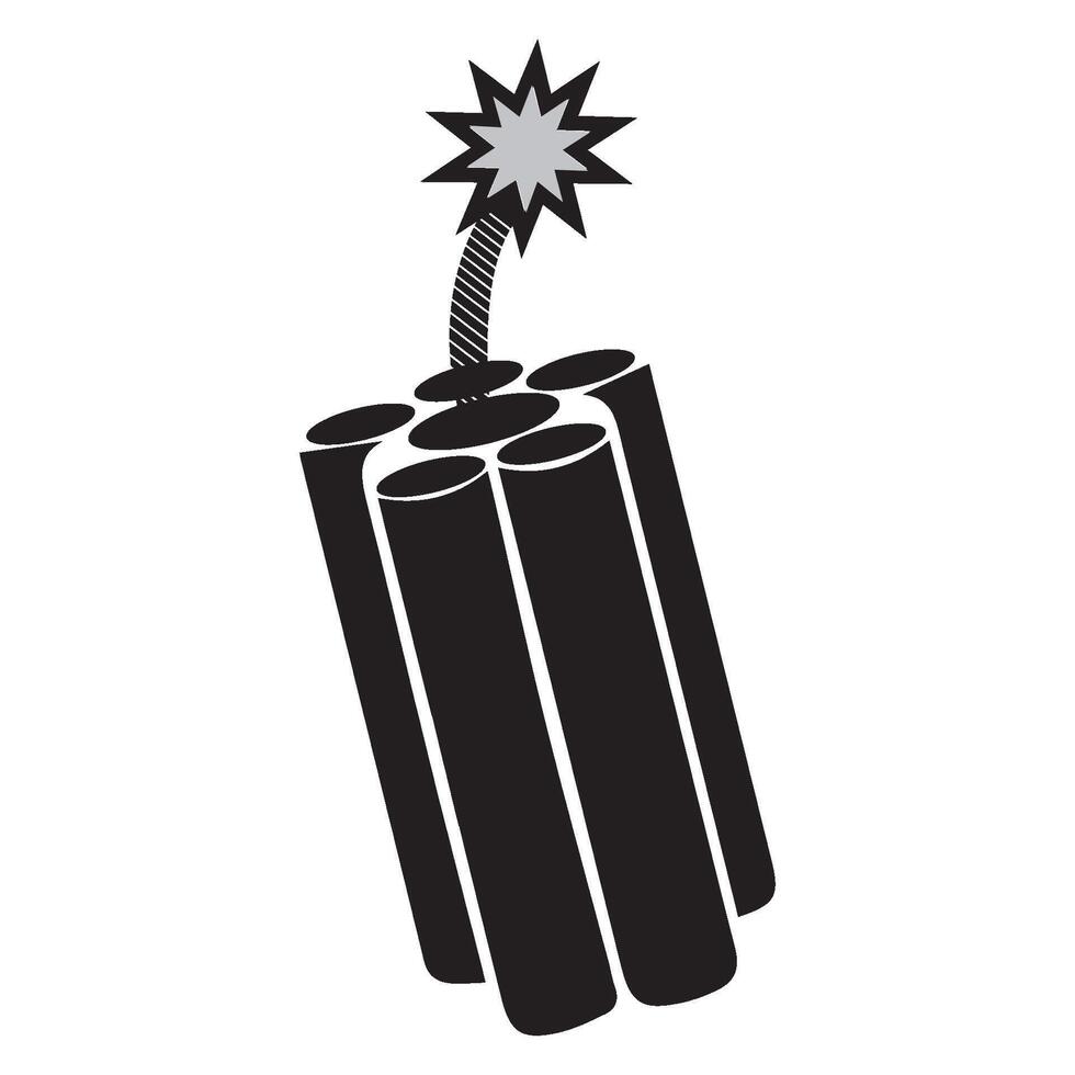 dynamite bomb icon vectors illustration