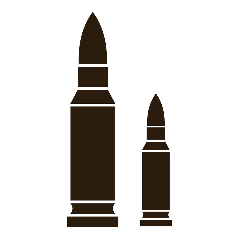 bullet ammunition illustration symbol design vector