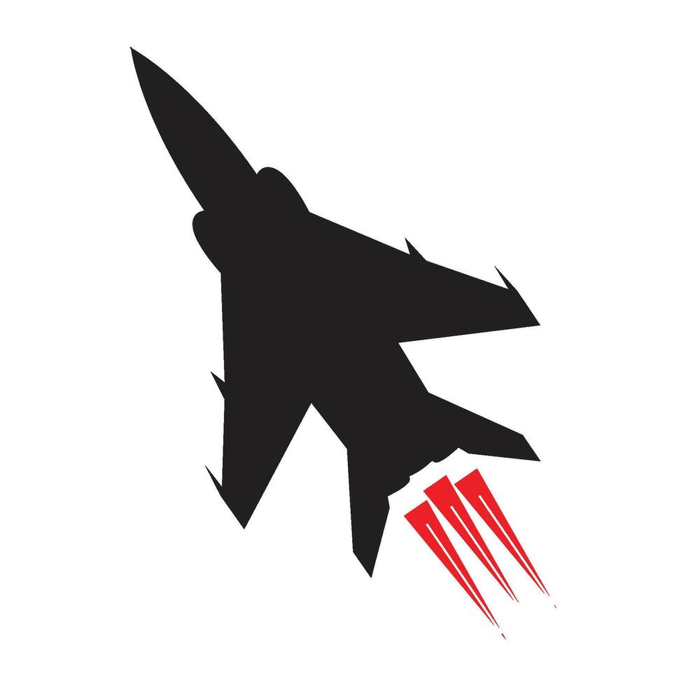 fighter plane icon vectors illustration symbol design