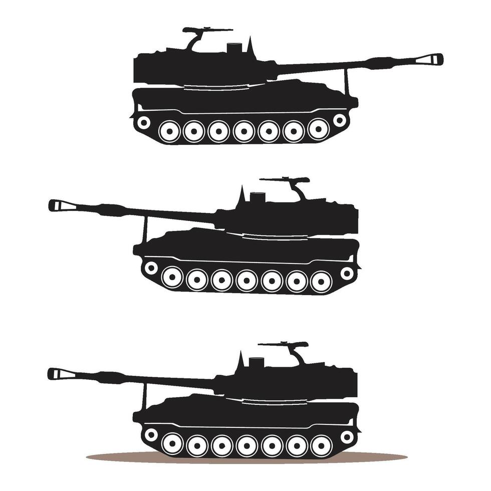 armored tank illustration symbol design vector