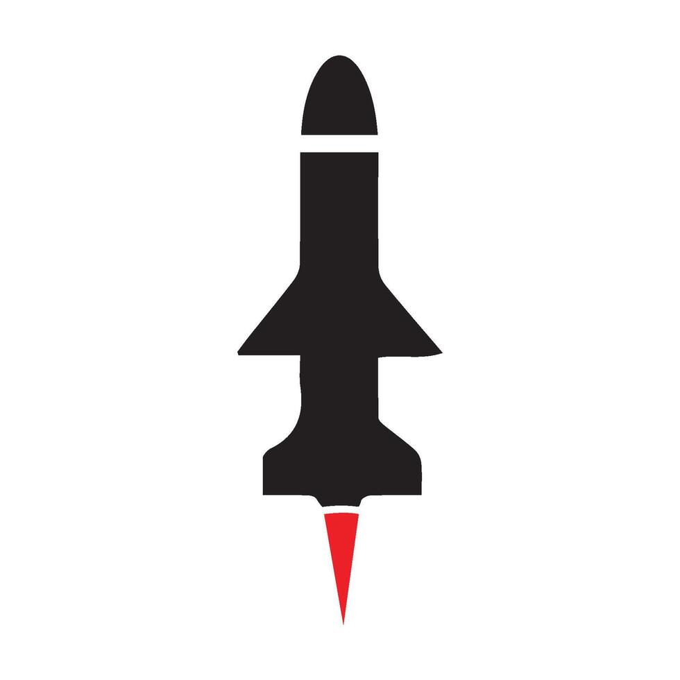 missile and rocket icon illustration vector