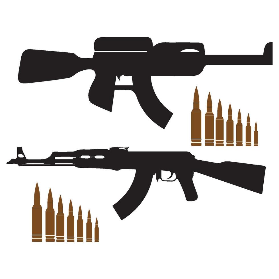 rifle icono ilustración símbolo diseño vector