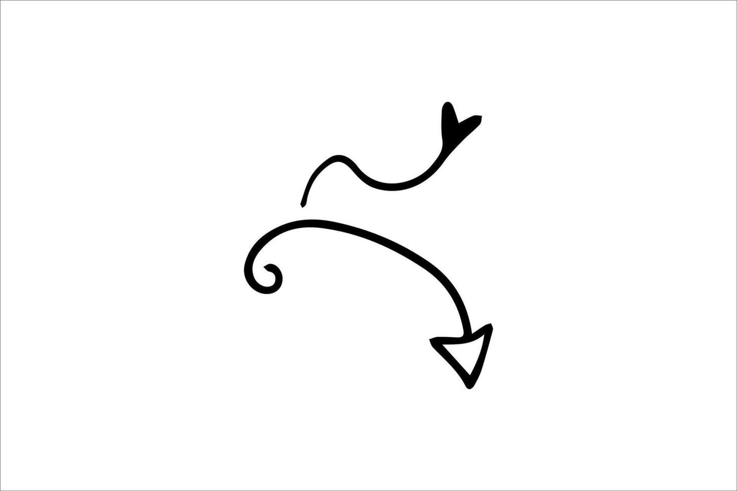 Arrow Set Hand-drawn vector
