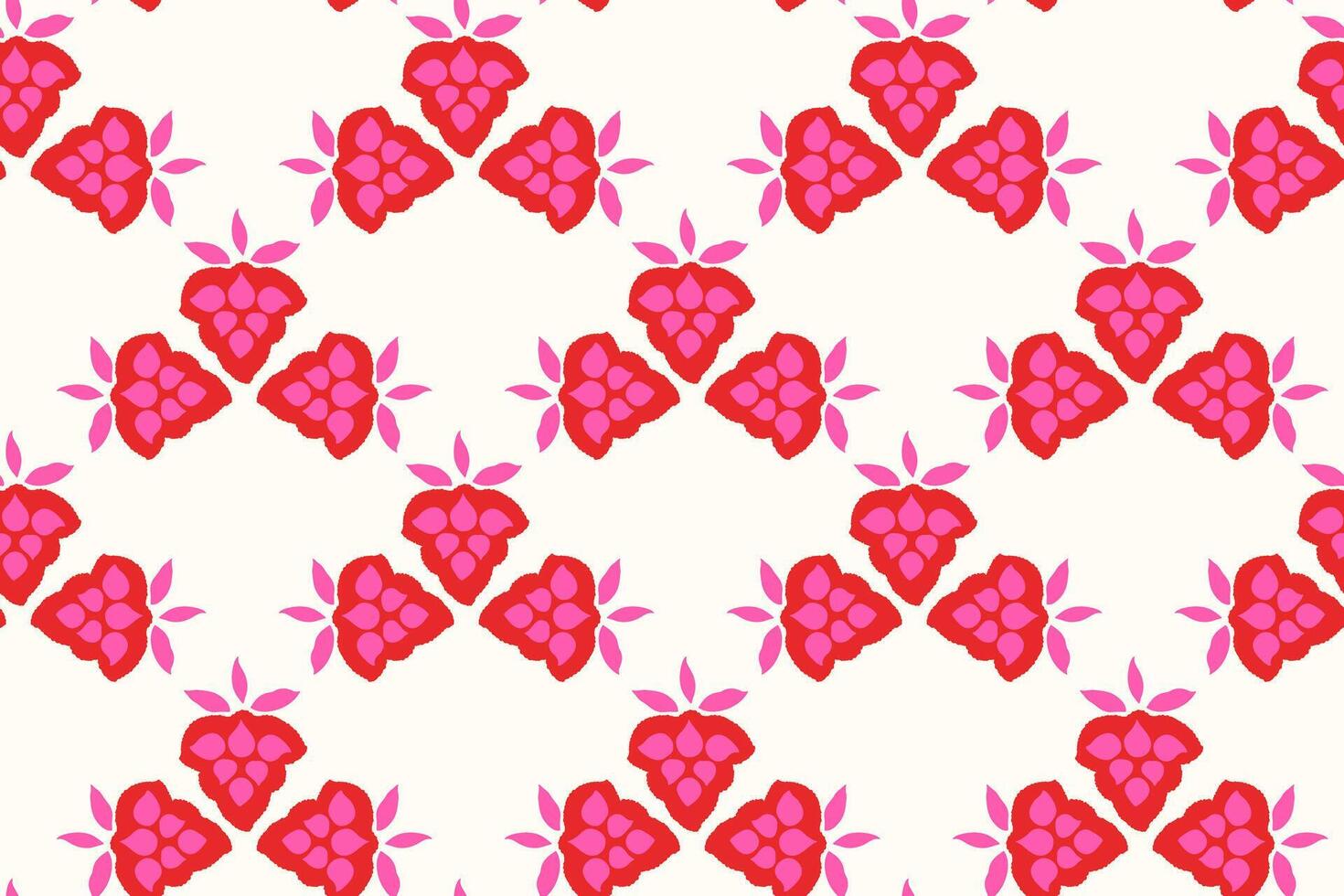 Geometric minimalist seamless pattern with pink abstract shapes with tiny dots, drops, spots, snowflakes, circles. Creative simple printing with hand drawing red small forms on a light background. vector
