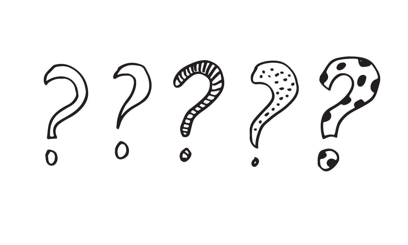 Image of question mark icon on white background. vector