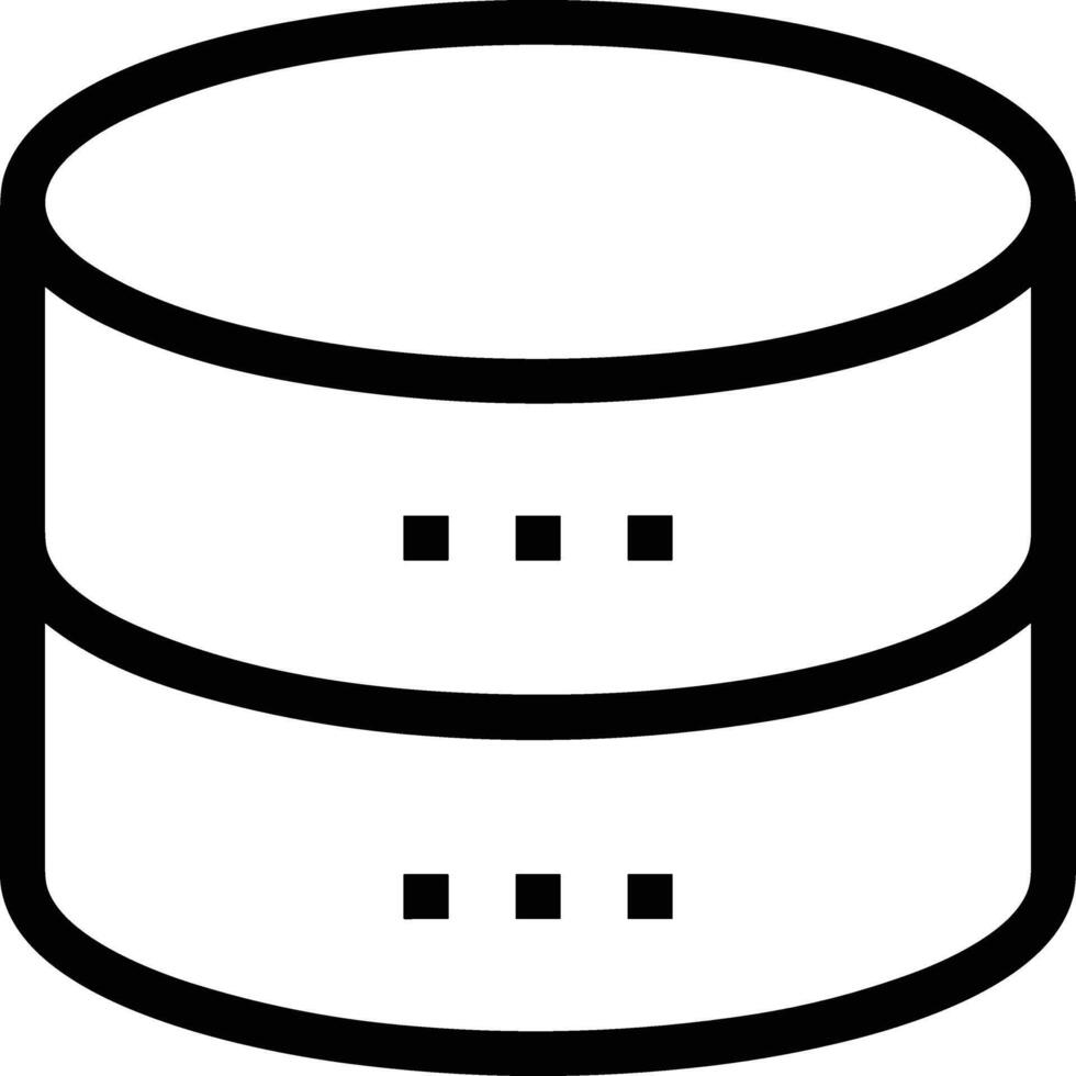 Storage data icon symbol image for database illustration vector