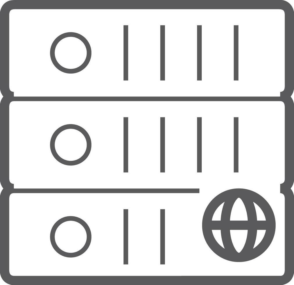 Storage data icon symbol image for database illustration vector