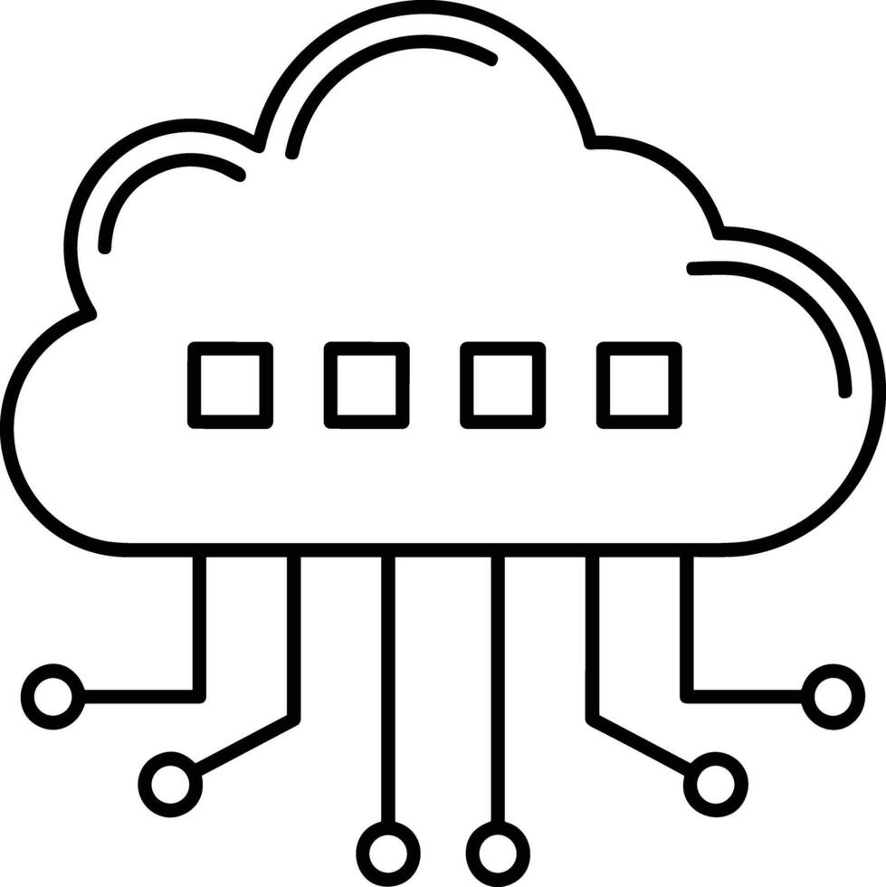 Storage data icon symbol image for database illustration vector