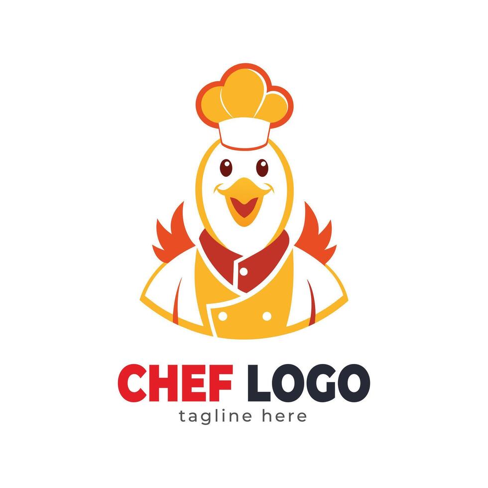 chef hat logo and icon vectorr design template vector