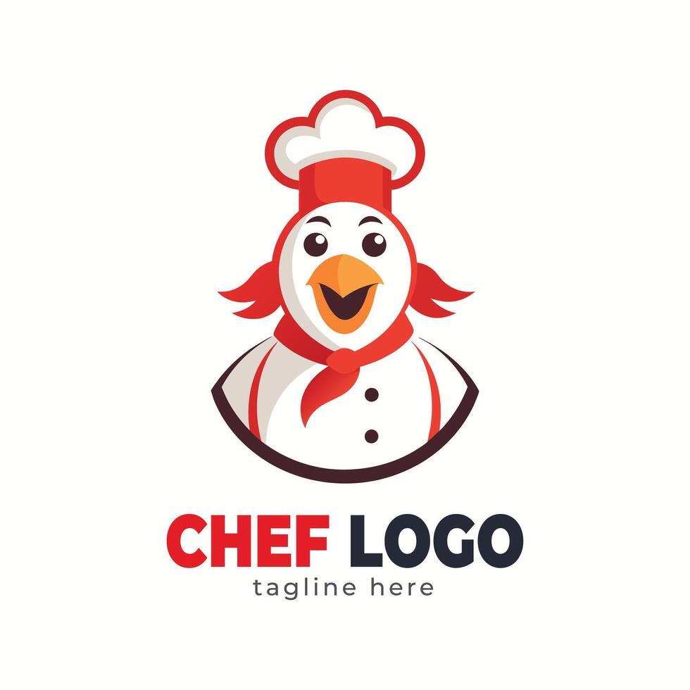 chef hat logo and icon vectorr design template vector